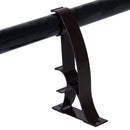 Galvanized Iron Durable Double Curtain Rod Bracket PACK OF 2PCS Dark Coffee