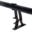 Galvanized Iron Durable Double Curtain Rod Bracket PACK OF 2PCS Dark Coffee