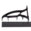 Galvanized Iron Durable Double Curtain Rod Bracket PACK OF 2PCS Dark Coffee