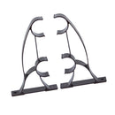 Galvanized Iron Durable Double Curtain Rod Bracket PACK OF 2PCS Dark Coffee