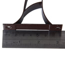Galvanized Iron Durable Double Curtain Rod Bracket PACK OF 2PCS Dark Coffee 95mm x 78mm x 16mm