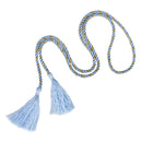 Adjustable Nylon Gold Thread Curtain Tiebacks Living Bedroom Hotel Restaurant Decor Blue + Gold PACK OF 2PCS