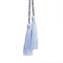 Adjustable Nylon Gold Thread Curtain Tiebacks Living Bedroom Hotel Restaurant Decor Blue + Gold PACK OF 2PCS