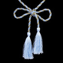 Adjustable Nylon Gold Thread Curtain Tiebacks Living Bedroom Hotel Restaurant Decor Blue + Gold PACK OF 2PCS