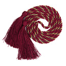 Nylon Adjustable Curtain Tiebacks Tassels Rope Bed Room Living Room Home Decor Red + Golden Pack Of 2PCS