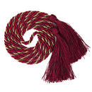 Nylon Adjustable Curtain Tiebacks Tassels Rope Bed Room Living Room Home Decor Red + Golden Pack Of 2PCS