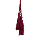 Nylon Adjustable Curtain Tiebacks Tassels Rope Bed Room Living Room Home Decor Red + Golden Pack Of 2PCS