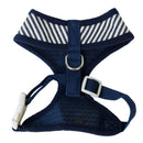 Soft Breathable Mesh High Strength D-Ring Puppy Harness Safety Equipment Pet Supplies Dark Blue + White L