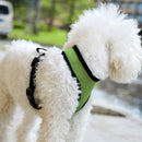 Soft Breathable Mesh Adjustable Chest High Strength D-Ring Dog Harness Belt Green XL