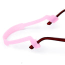 Kids Children Soft Silicone Eyeglasses Elastic Strap Glasses Sunglasses Cord Lanyard Holder- Pink