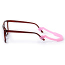 Kids Children Soft Silicone Eyeglasses Elastic Strap Glasses Sunglasses Cord Lanyard Holder- Pink