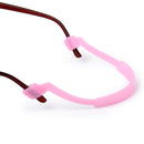 Kids Children Soft Silicone Eyeglasses Elastic Strap Glasses Sunglasses Cord Lanyard Holder- Pink