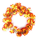 Artificial Stimulation Azalea Garlands Home Venue Wedding Shop Garden Restaurant Office Decor PACK OF 2PCS Red + Yellow
