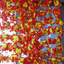 Artificial Stimulation Azalea Garlands Home Venue Wedding Shop Garden Restaurant Office Decor PACK OF 2PCS Red + Yellow