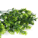 Plastic Simulation Fern Grass Home Office Garden Wedding Party Decor 33cm Green Pack Of 2PCS