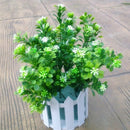 Plastic Simulation Fern Grass Home Office Garden Wedding Party Decor 33cm Green Pack Of 2PCS