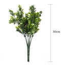 Plastic Simulation Fern Grass Home Office Garden Wedding Party Decor 33cm Green Pack Of 2PCS