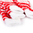 Skid Free Cute Paw Prints Warm Dog Socks Pet Supplies Red + White S PACK OF 4PCS