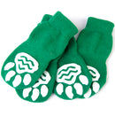 Waterproof Skid Free Anti-Slip Paw Protector Cotton Dog Socks Pet Supplies Green S PACK OF 4PCS