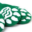 Waterproof Skid Free Anti-Slip Paw Protector Cotton Dog Socks Pet Supplies Green L PACK OF 4PCS