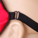Fashionable Soft Comfortable Silk Eye Mask Sleeping Eye Patch Adjustable Elastic Head Strap Travel Aid Eye Mask Red