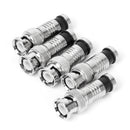 20pcs BNC Compression Connector RG59 CCTV Coax Coaxial Male Cable Adapter