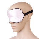 Fashionable Soft Comfortable Silk Eye Mask Sleeping Eye Patch Adjustable Elastic Head Strap Travel Aid Eye Mask Pink