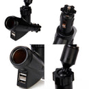 Generic Dual USB 2-Port Car Cigarette Lighter Charger Mount Holder for Phone GPS Ipod