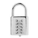 CH-602 Model Luggage Padlock Travel Code Lock For Lockers Sheds Luggage Toolboxes Protective Accessory Silver