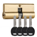 Set Of Key Cylinder With 7Keys High Security Door Lock Barrel Brass 75MM 35/35