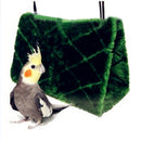 Safe Warm Cotton Bird Hammock Hanging Cave Cage Tent Bed Parrot Toy Green L
