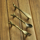 Generic Antique Bronze Creative Knife Design Kitchen Cabinet Closet Drawer Pull Handle 76mm
