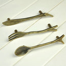 Generic Antique Bronze Creative Knife Design Kitchen Cabinet Closet Drawer Pull Handle 76mm
