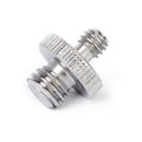 1/4" to 3/8" Male Convert Screw Adapter for Camera Tripod and Head Silver