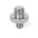 1/4" to 3/8" Male Convert Screw Adapter for Camera Tripod and Head Silver