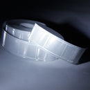 Lightweight Flexible Yellow Gloss Sew On Reflective Tape Safety Caution Tape 33ft x 1in- White