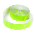 Lightweight Flexible Yellow Gloss Sew On Reflective Tape Safety Caution Tape 33ft x 1inch - Green
