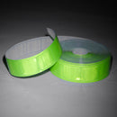 Lightweight Flexible Yellow Gloss Sew On Reflective Tape Safety Caution Tape 33ft x 1inch - Green
