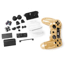 ABS Housing Shell Case Button Kit for Sony PlayStation4 PS4 Wireless Controller Wood Color