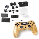 ABS Housing Shell Case Button Kit for Sony PlayStation4 PS4 Wireless Controller Wood Color