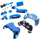 ABS Metal Full Housing Shell Case Kit Parts for Xbox One Wireless Controller Blue Color