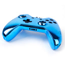 ABS Metal Full Housing Shell Case Kit Parts for Xbox One Wireless Controller Blue Color