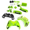 ABS Metal Plated Full Housing Shell Case Kit Parts for Xbox One Wireless Controller Green Color