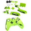ABS Metal Plated Full Housing Shell Case Kit Parts for Xbox One Wireless Controller Green Color