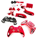ABS Metal Full Housing Shell Case Kit Replacement parts for Xbox One Wireless Controller Red Color