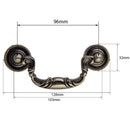 Generic Antique Brass Cabinet Closet Door Drawer Bin Pull Handles Knob 96mm