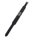 5 Holes Adjustable PU Leather Spikes Cool Design Dog Collar Pet Supplies Black L