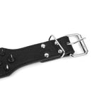 5 Holes Adjustable PU Leather Spikes Cool Design Dog Collar Pet Supplies Black XL