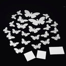 Set Of Mirror Decals With Double Sided Adhesive Tape Home Decor Silver