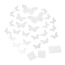Set Of Mirror Decals With Double Sided Adhesive Tape Home Decor Silver